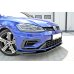 Накладка сплиттер на передний бампер Вар3 на Volkswagen Golf VII R рестайл